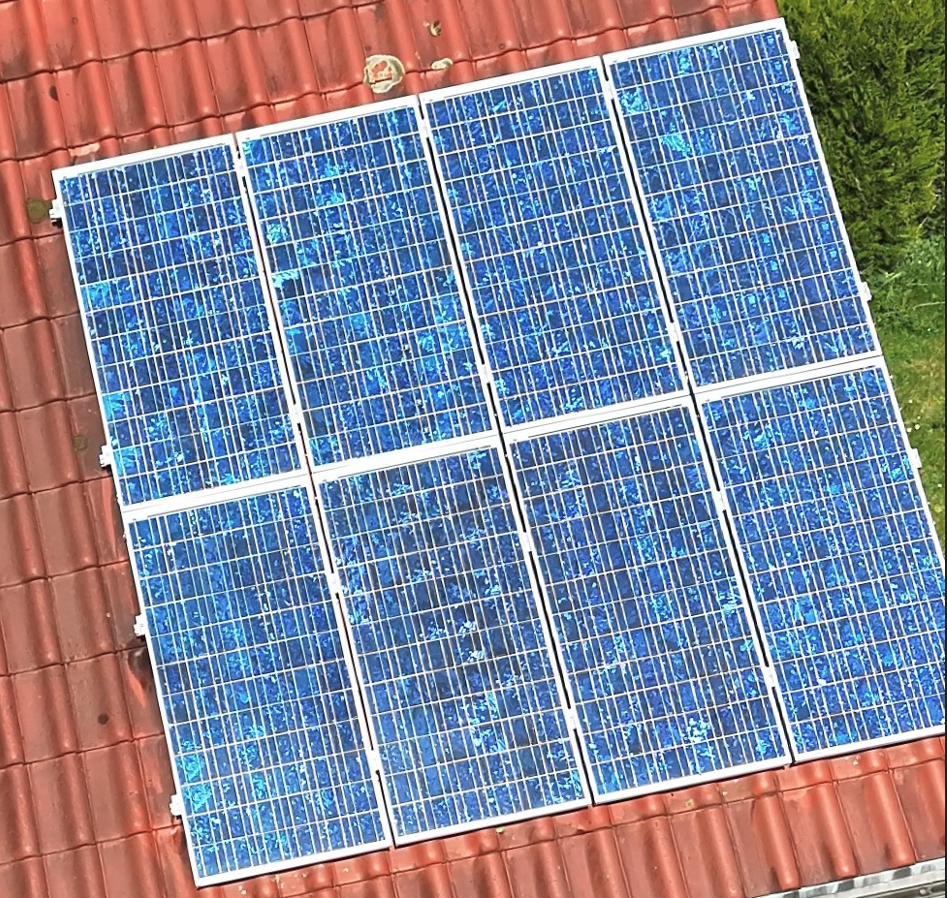 Solarmodule nach der Reinigung